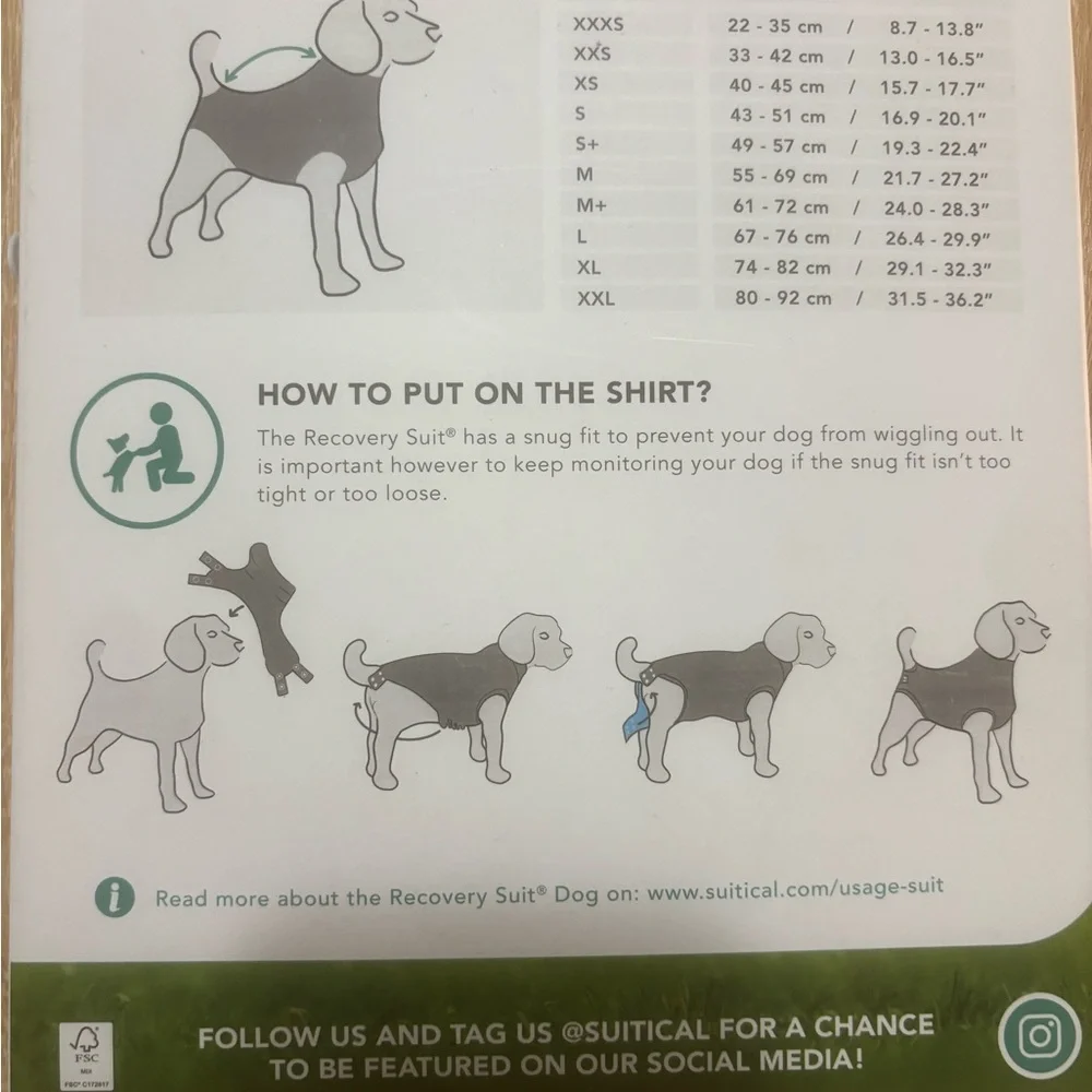 Suitical Dog Care Surgery Recovery Suit Cone Alternative